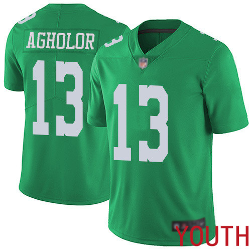 Youth Philadelphia Eagles 13 Nelson Agholor Limited Green Rush Vapor Untouchable NFL Jersey Football